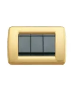 Placca rond 3m oro opaco - vimar